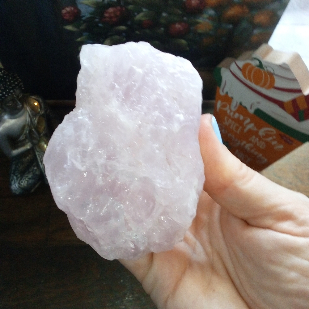 Raw Rose Quartz Crystal From Brazil - Picture 4 of 10